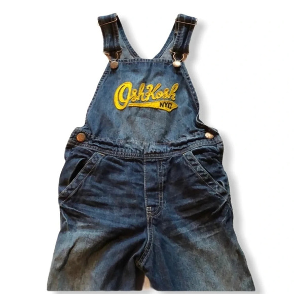 Osh Kosh NYC denim overalls girls size 5 - Picture 2 of 4